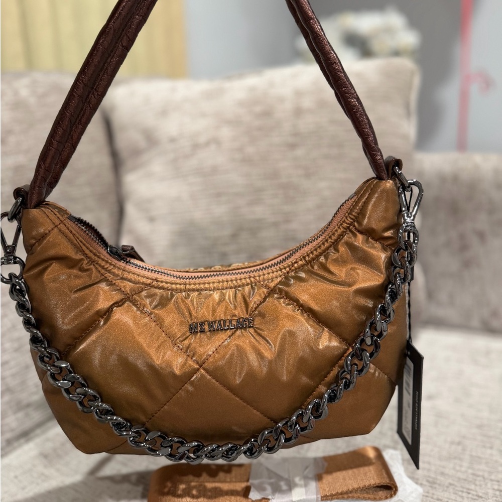 MZ Wallace Quilted Bowery Shoulder Bag
Tiger Eye Pearl, NWT ⭐️RARE ⭐️ - Picture 16 of 16